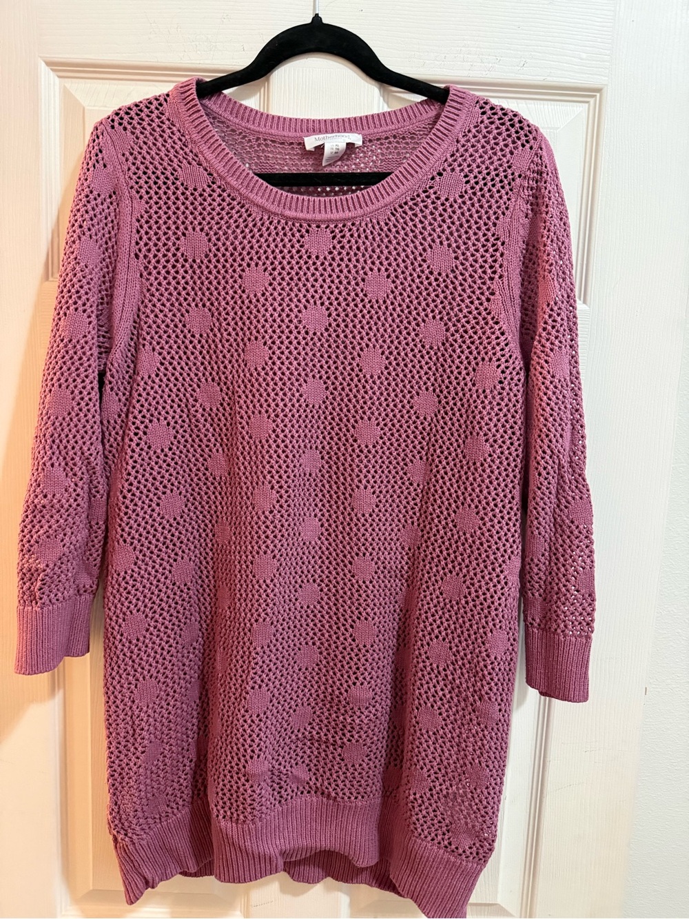 Lightweight Mauve Maternity Sweater